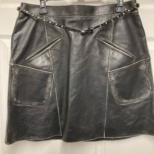 HOLIDAY SALE🎁 BN 💯 Authentic Coach Leather Skirt 🌹